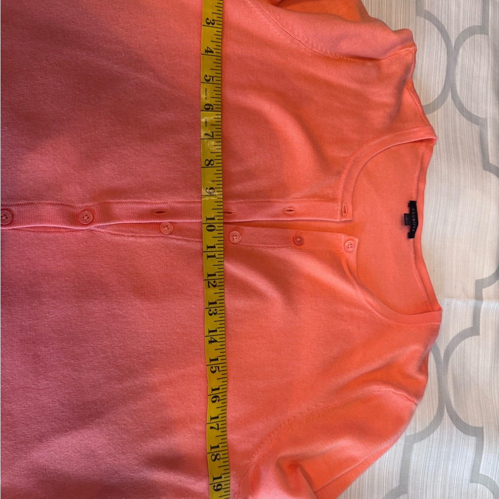 Talbots Coral Women's Sleeveless Tank & Cardigan - Picture 11 of 13